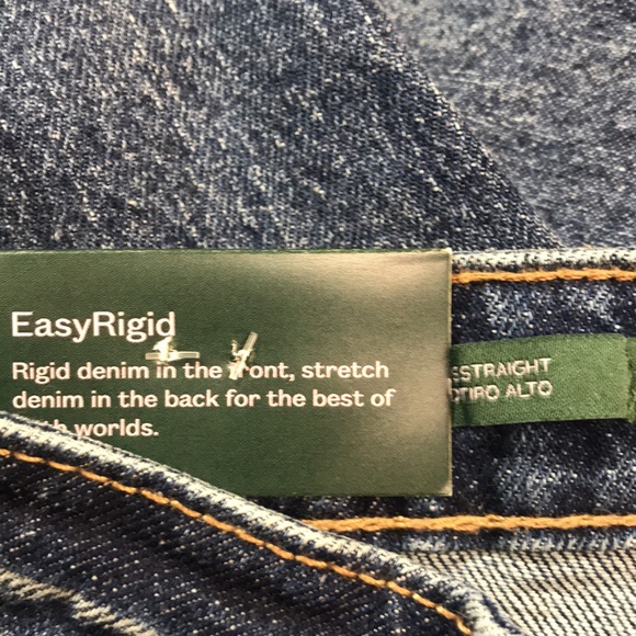 Wild Fable High Rise Straight Leg Easy Rigid Medium Wash Jeans Sz 0 | NWT - Picture 6 of 8